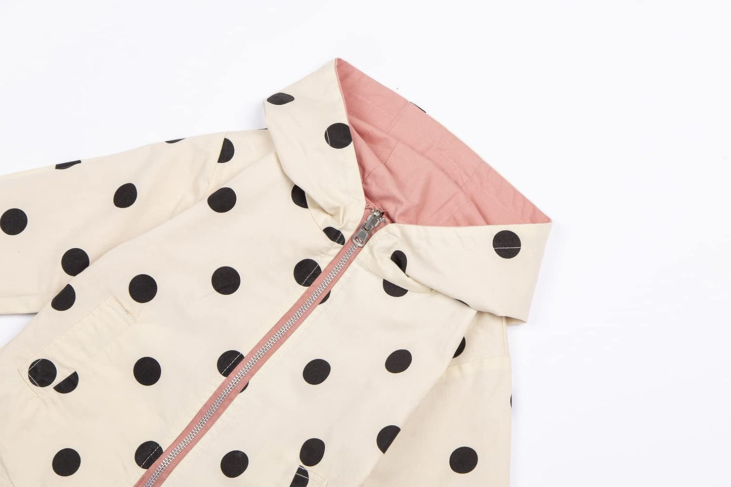 Mud Kingdom Cute Girls Hooded Jacket Reversible Full Zipper Outerwear