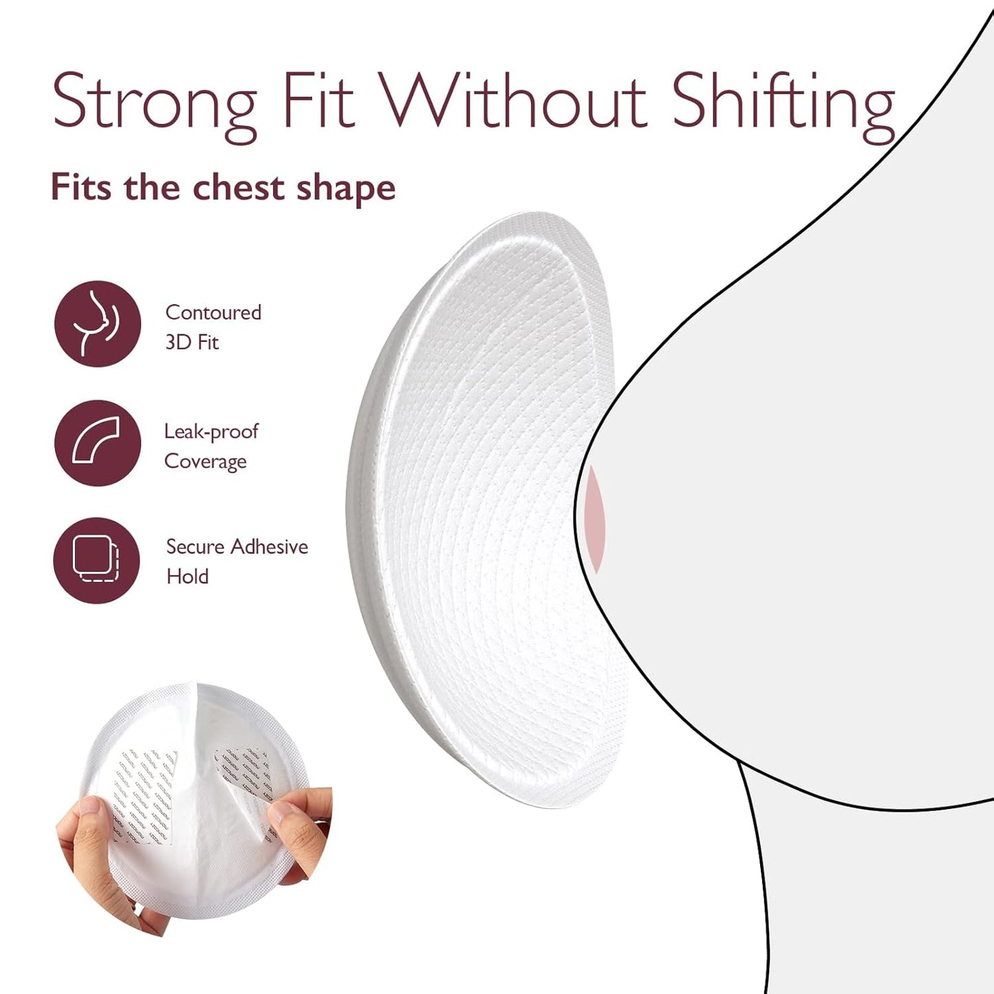 Momcozy Ultra-Thin Disposable Nursing Pads, Ultra-Absorbent and Breathable Portable Breast Pads for Mothers, Keep Dry Continuously, Make Breasts Light and Unburdened, Individually Packaged(60 Count)