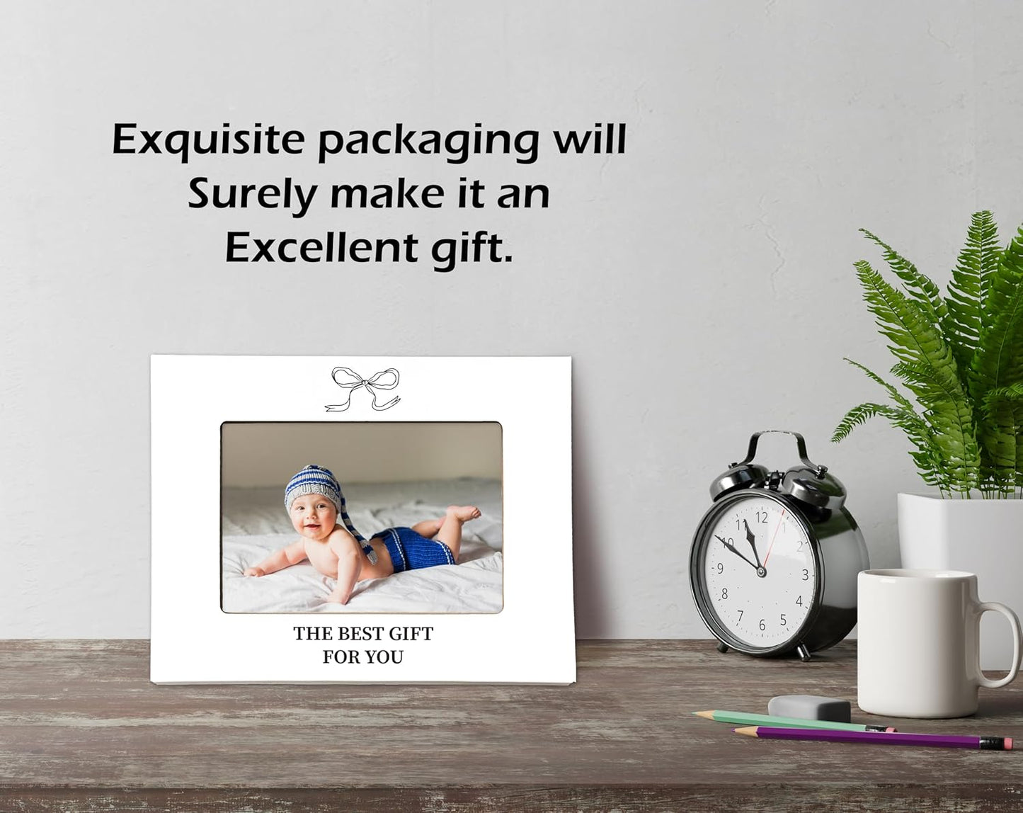 Baby Picture Frame, Ultrasound Picture Frames, When a Baby is Born So is a Grandmother, New Grandmother Gifts First Time 2025, Photo Frame 4x6(cream-coloured)