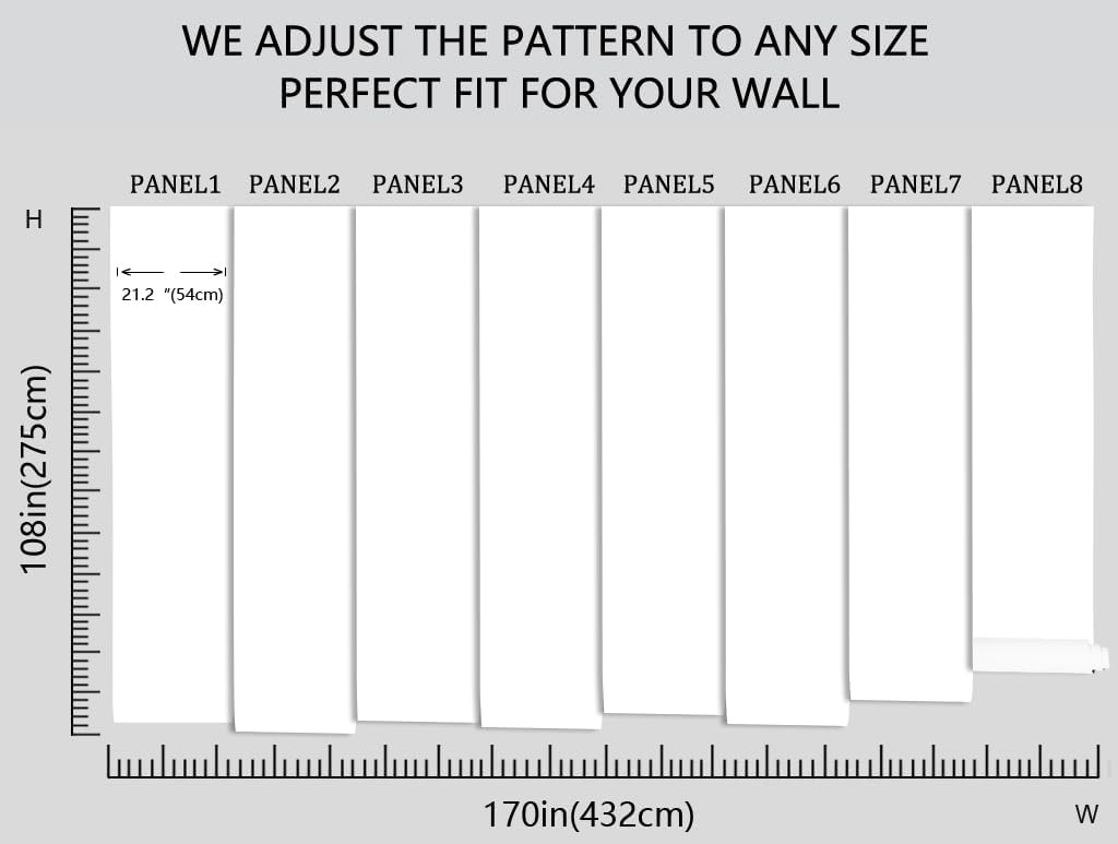 Green Forest Woodland Wallpaper Wall Mural for Nursery Room Girls Room Boys Room(Not Self-Adhesive)