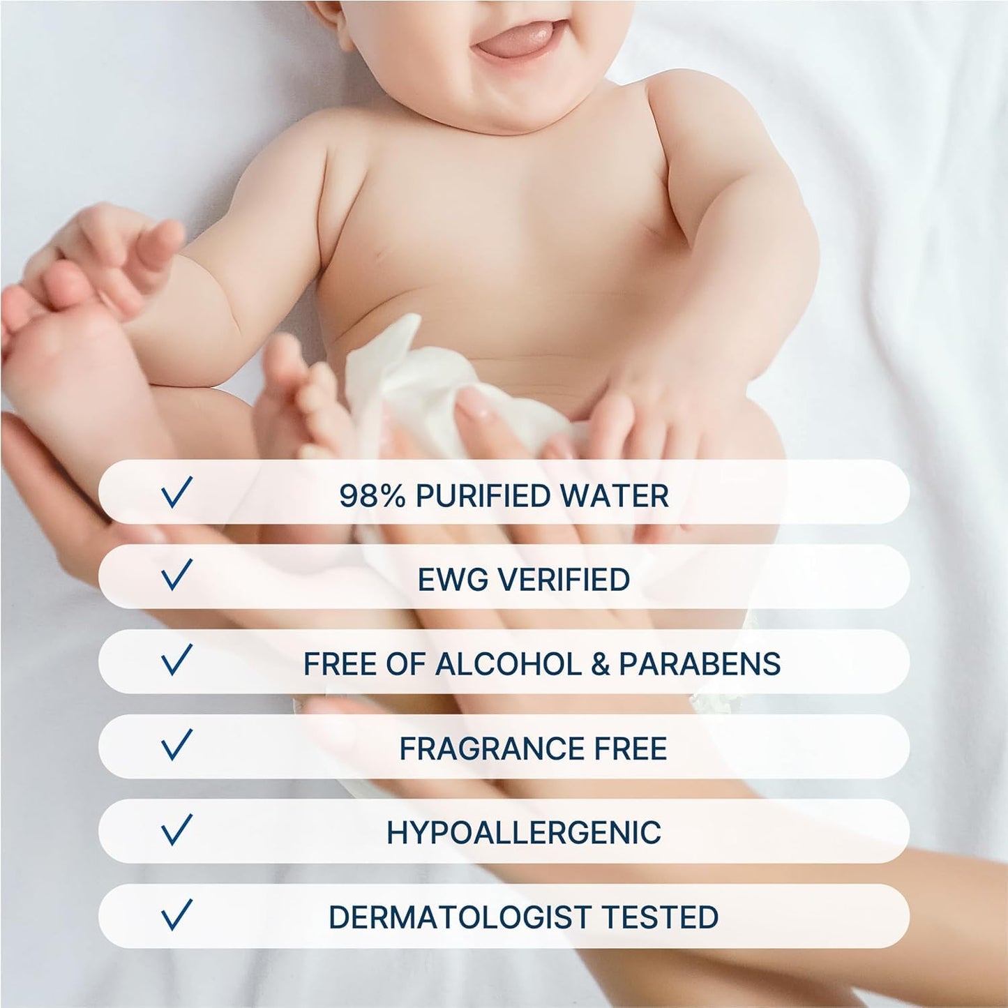 BEBESUP- Korea’s #1 Signature Eco Baby Wipes- 100% Plant-Based 99% Drinkable Water-Based Unscented Ultra-Thick Organic baby wipes Hypoallergenic for sensitive skin Flip-Top (70 Count 1 Pack)