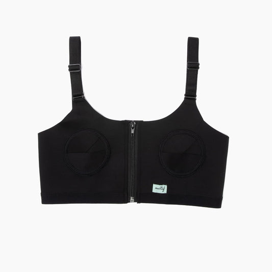 Motif Medical - Hands-Free Pumping Bra - Works with Luna, Duo, Twist, and More - Black