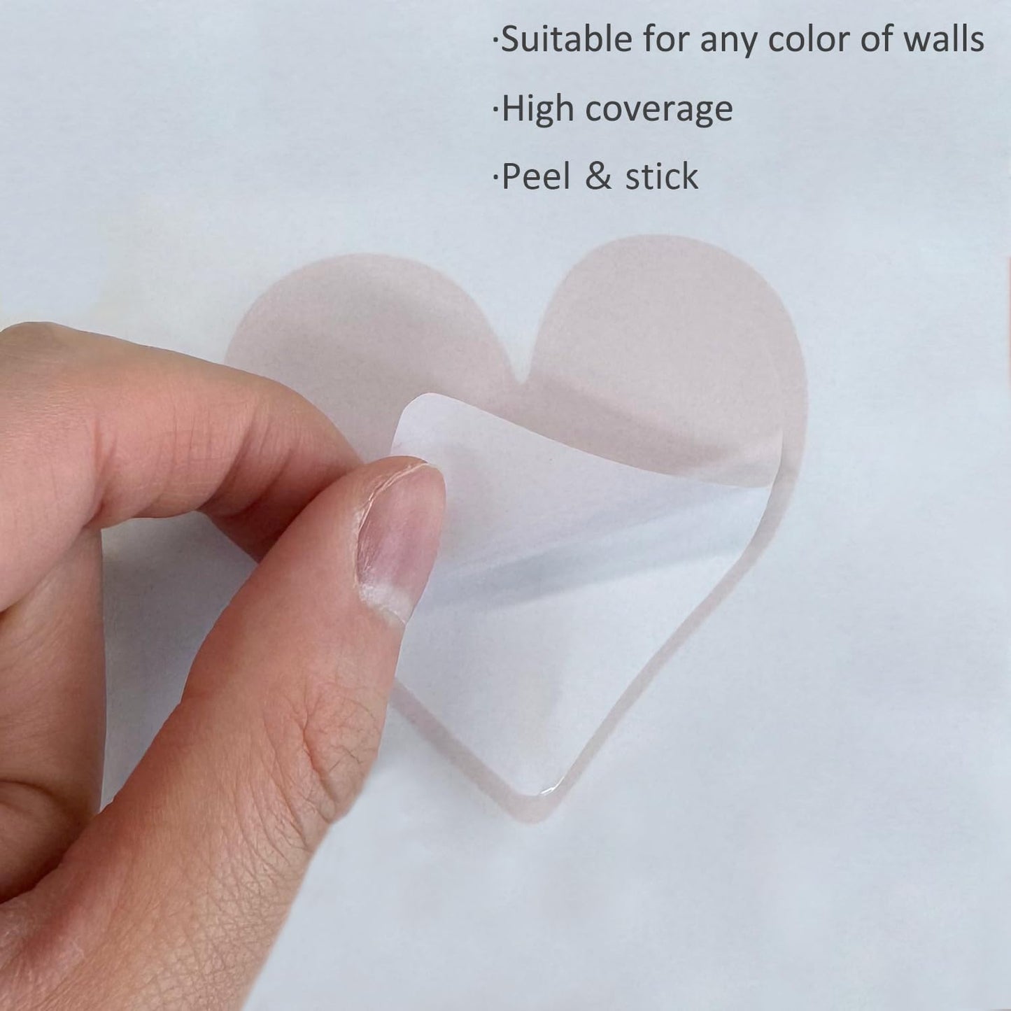 Boho Wall Decal for Girls Bedroom 72 PCS, Boho Heart Wall Stickers Peel and Stick for Nursery Kids Room Décor, Removable Wall Decals Vinyl Murals DIY Cute Decorations (12 Sheets)