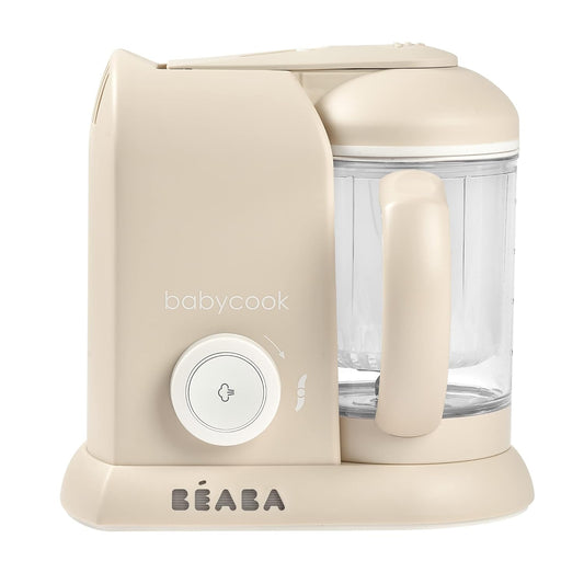 BEABA Babycook Solo 4 in 1 Baby Food Maker, Puree Steamer and Blender for Purees, Grinder with Auto Steam Cooking, Lrg Capacity 4.5 Cups 27 Servings in 20 Mins, Oat