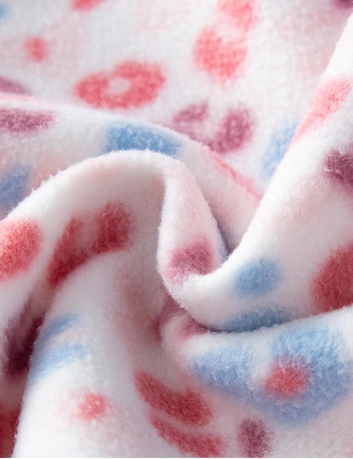 Kids Printed Polar Fleece Jacket Toddler Baby Boys Girls Autumn Winter Warm Sherpa Lining Outerwear Soft Lightweight