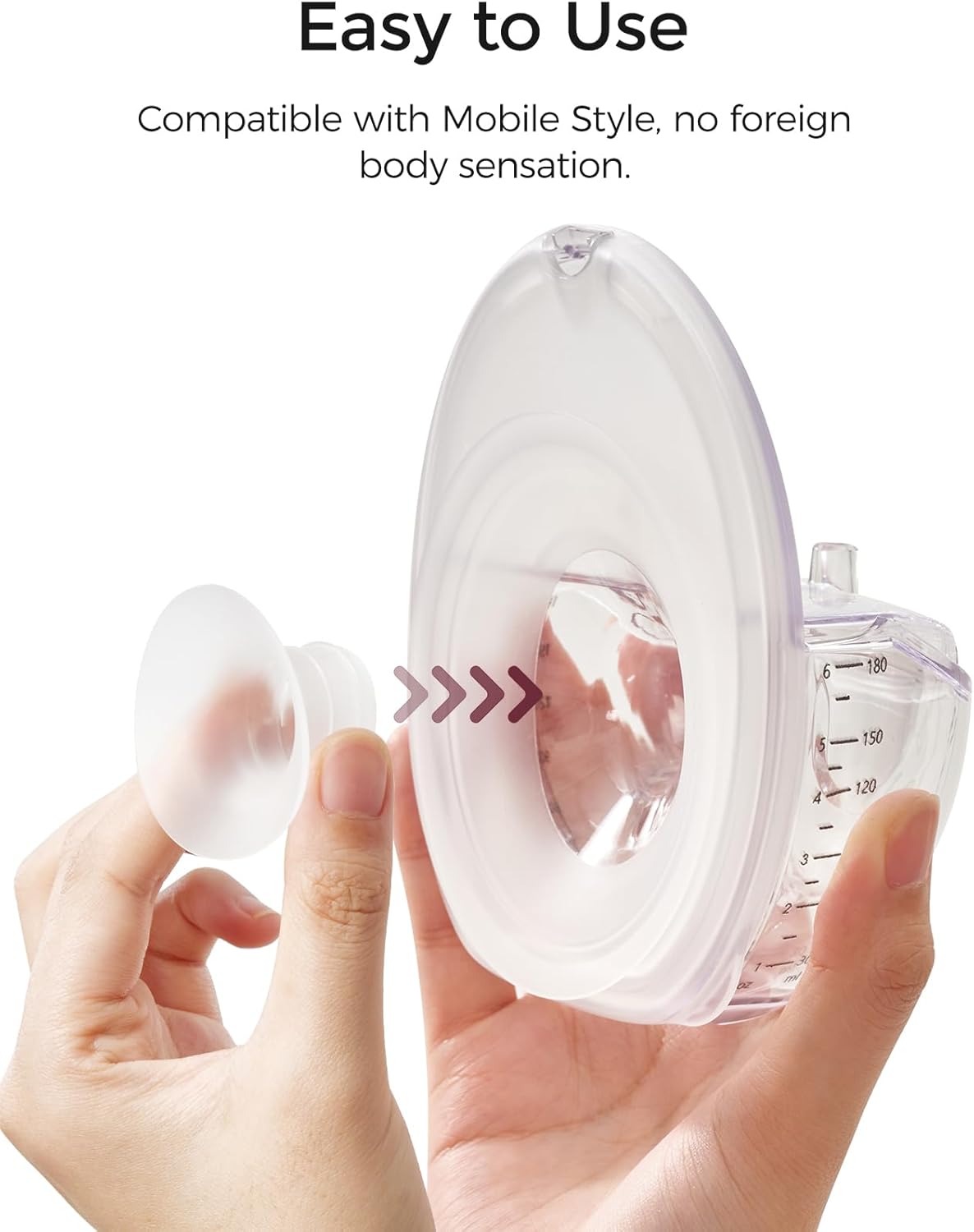 Momcozy Mobile Style | M6 21 mm Flange Insert, Original Mobile Style | M6 Breast Pump Replacement Accessories, 1PC (21mm)