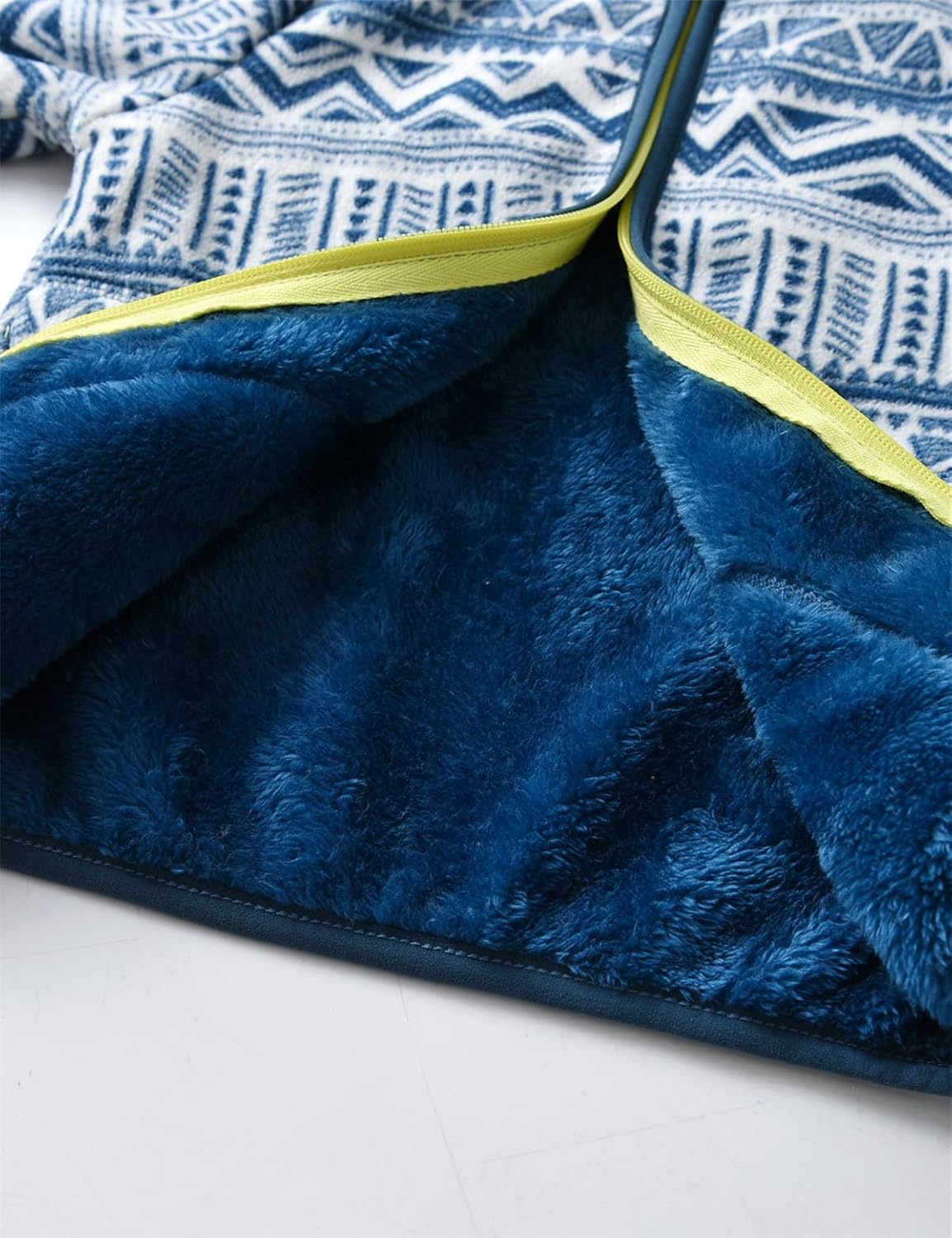 Kids Printed Polar Fleece Jacket Toddler Baby Boys Girls Autumn Winter Warm Sherpa Lining Outerwear Soft Lightweight