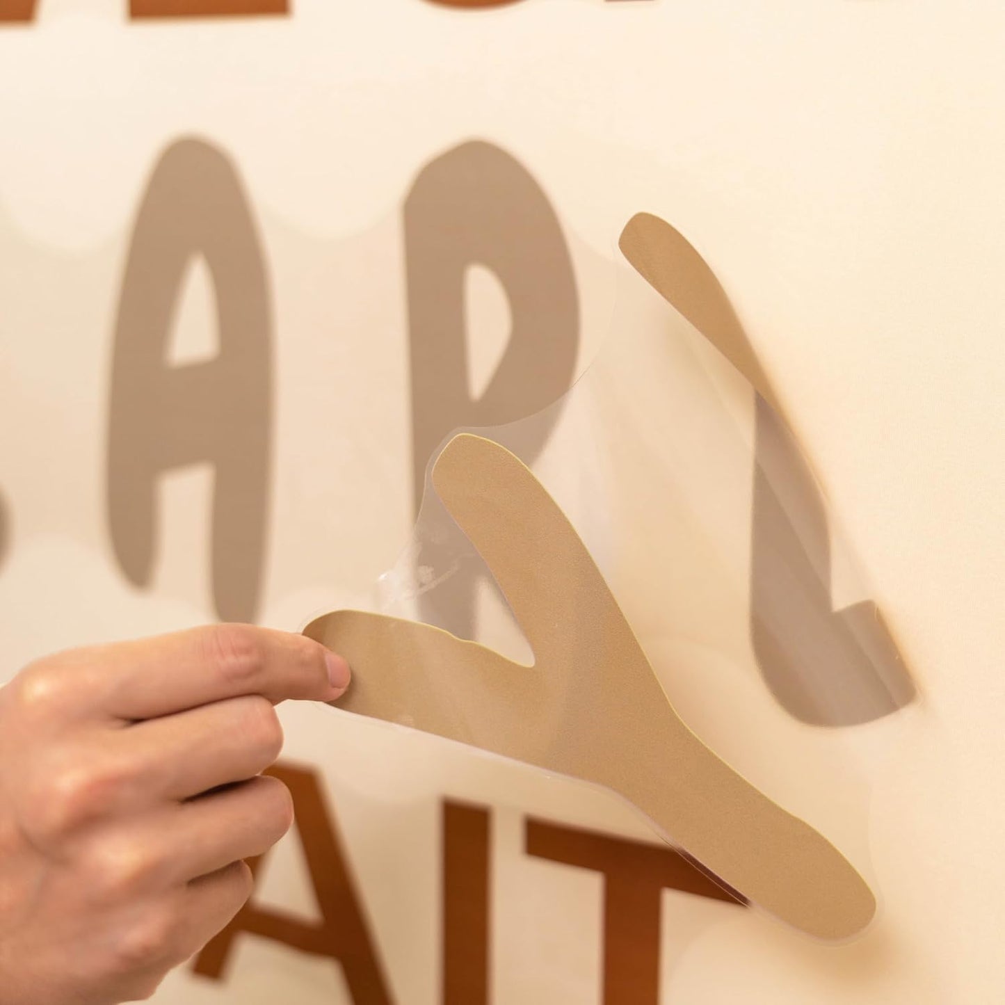 We Can Bearly Wait Wall Decal - Baby Shower Party Decoration, Gender Reveal Party Supplies, Bear Sign Decal for Balloon Arch, Pregnancy Party Photo Background Props (We Can Bearly Wait D)