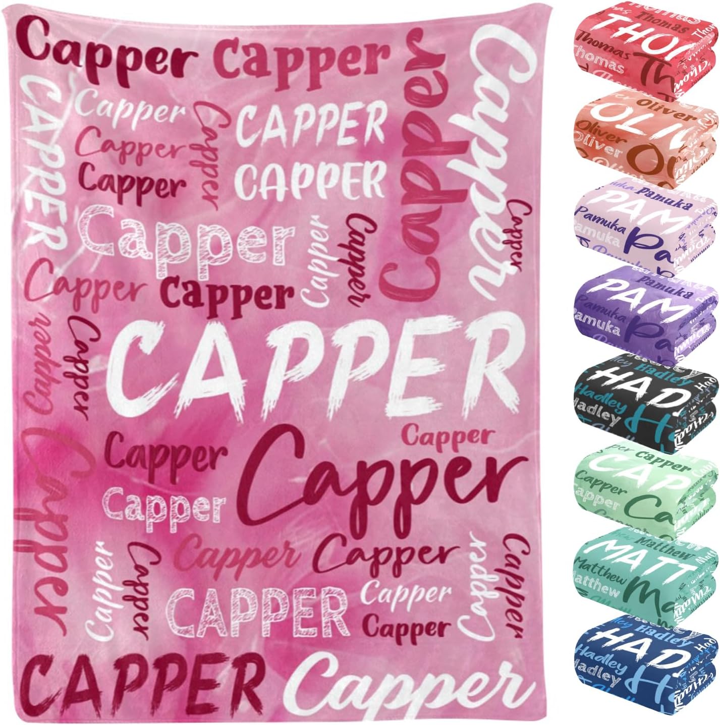 Custom Blanket Personalized Baby Blankets for Boys Customized Blanket with Name for Adult Kid Birthday