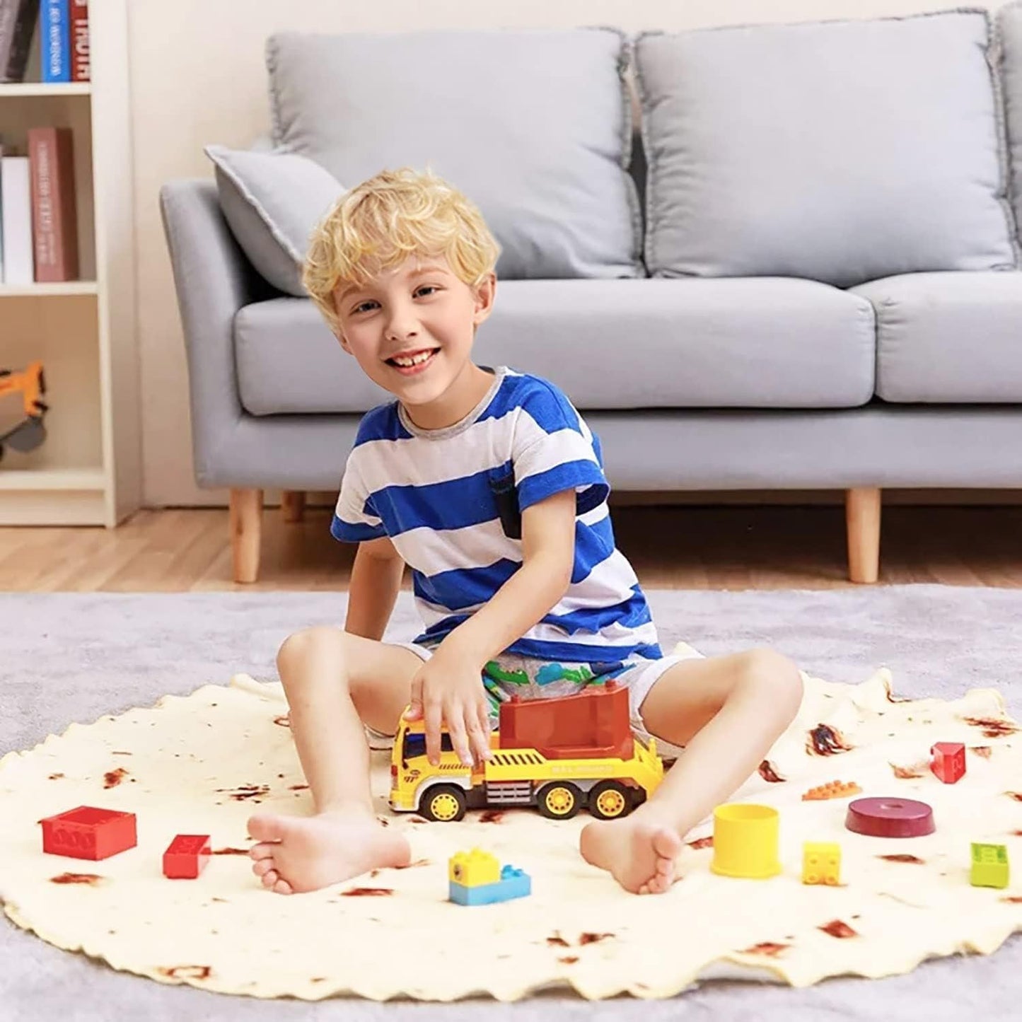 Burrito Tortilla Blanket White Elephant Gifts for Kids Stuff Useful Adults Teenagers Taco Throw Blankets Wrap Boy Girl Party Novelty Gag Pets Soft Fleece 61in