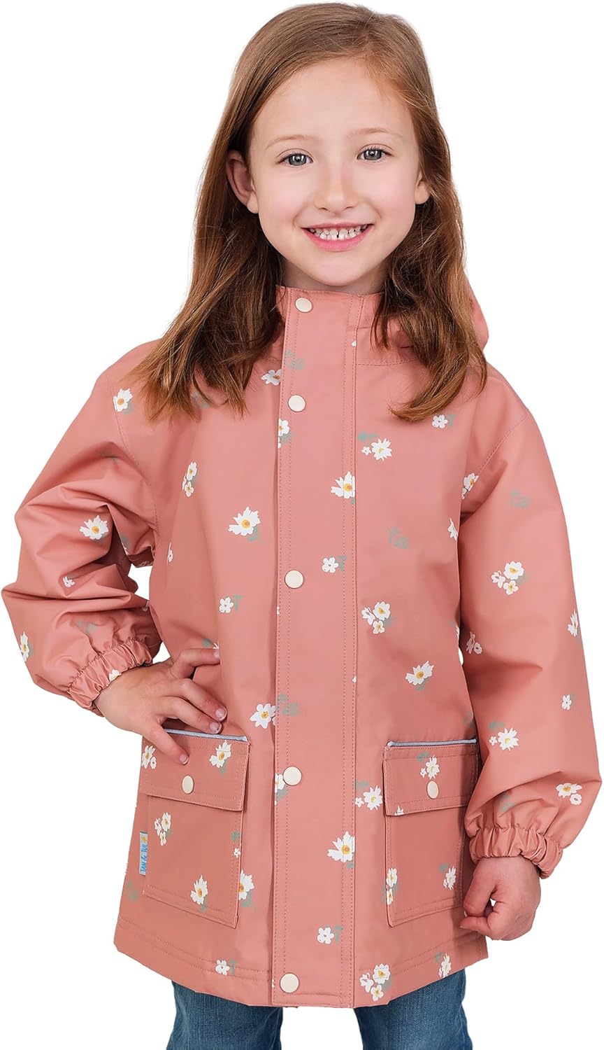 JAN & JUL Waterproof Fleece Lined Rain Jacket, Raincoat for Kids