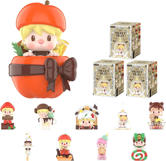 POP MART Sweet Bean Frozen Time Dessert Blind Box Figures, Random Design Mystery Toys for Modern Home Decor, Collectible Toy Set for Desk Accessories, 3PC