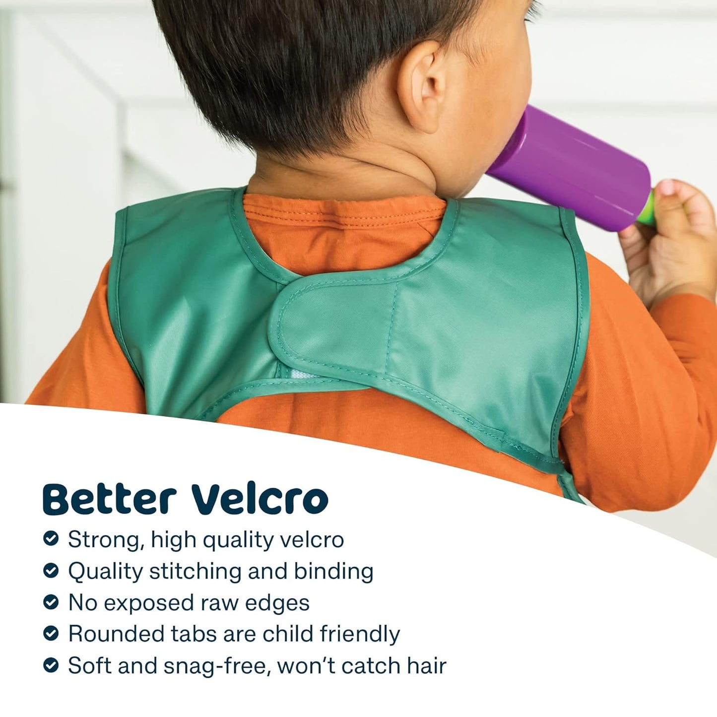 Tiny Twinkle Mess Proof Apron Bibs - 2 Pack Waterproof & Lightweight Baby Bibs for Led Weaning | 100% Recycled Polyester, Easy Clean & Machine Washable (Rose Burgundy,Small 6-24 Months)