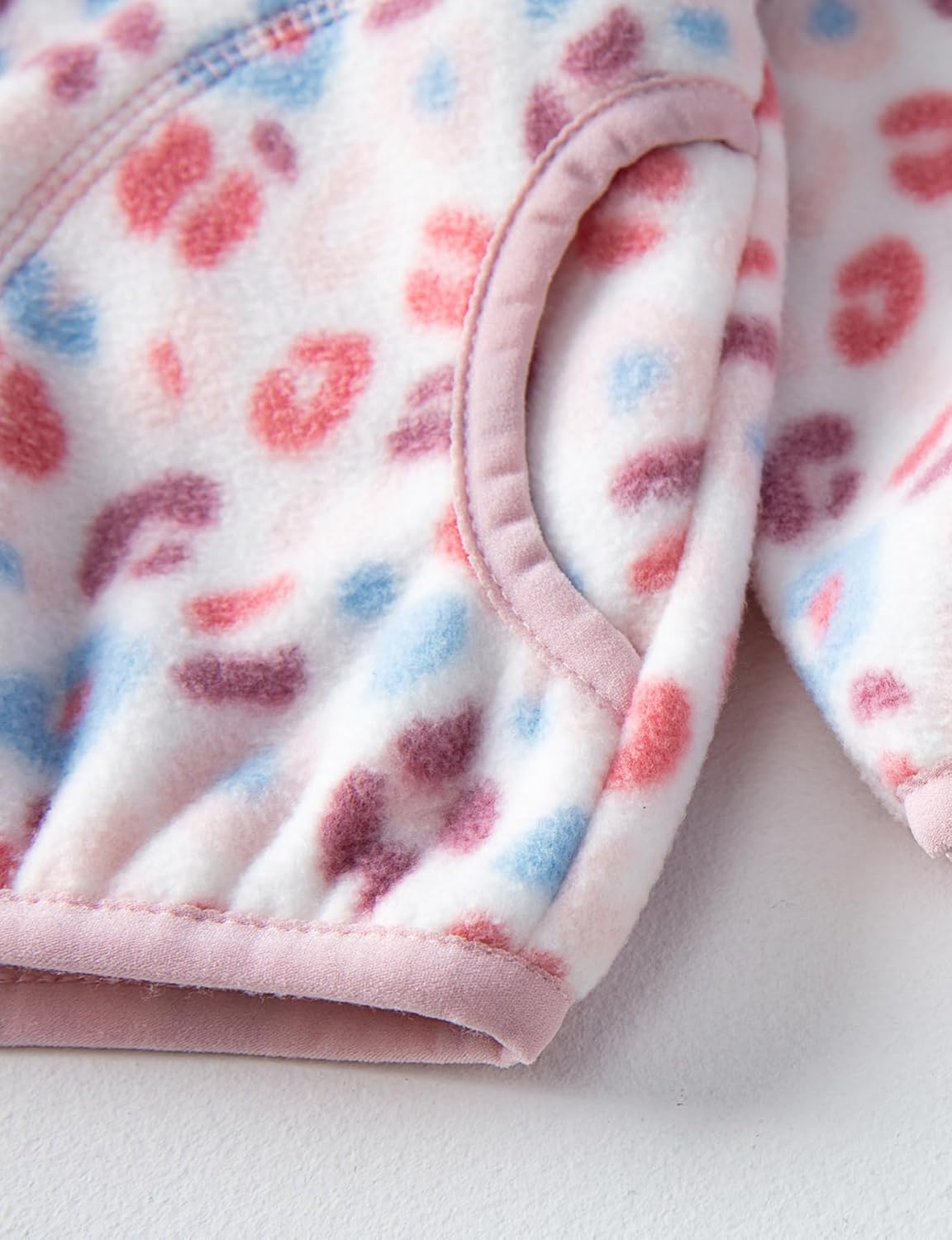 Kids Printed Polar Fleece Jacket Toddler Baby Boys Girls Autumn Winter Warm Sherpa Lining Outerwear Soft Lightweight