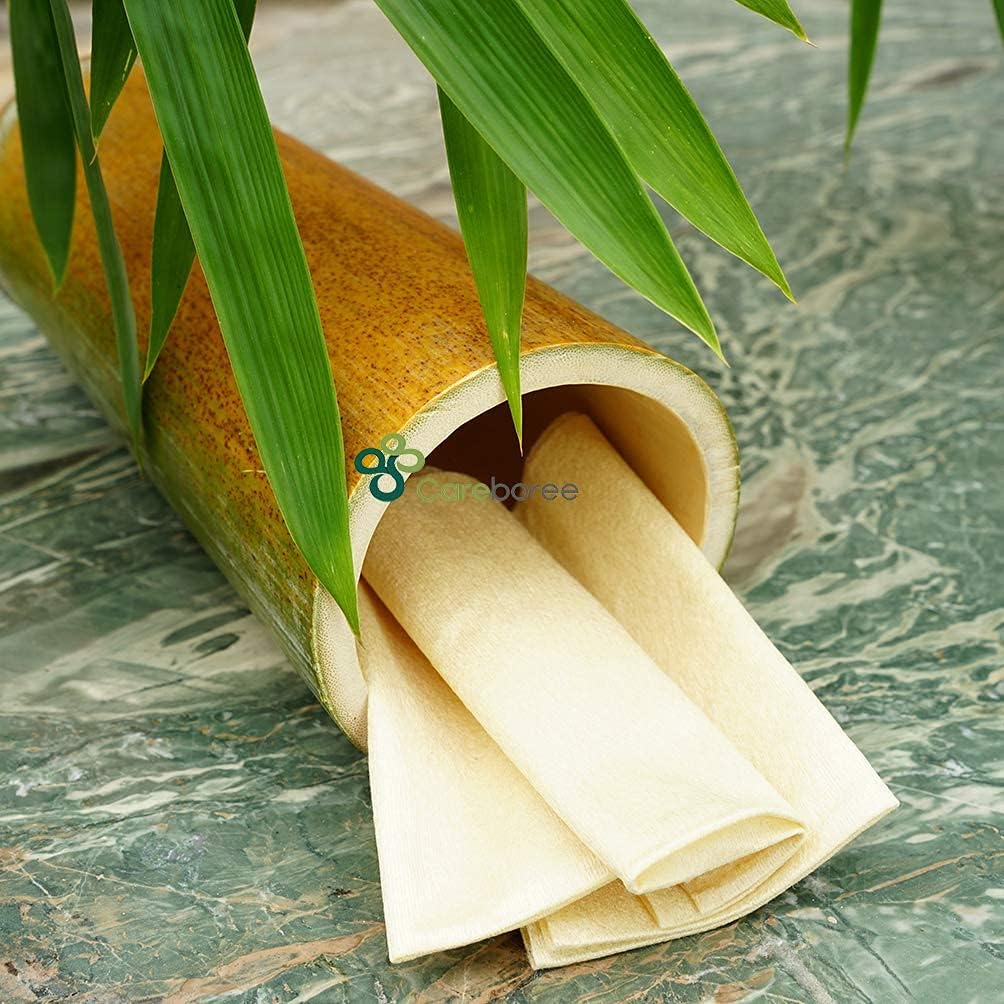 400 Count Careboree Unbleached Dry Baby Wipes Unscented Multi-Purpose Cotton Tissue Small Size