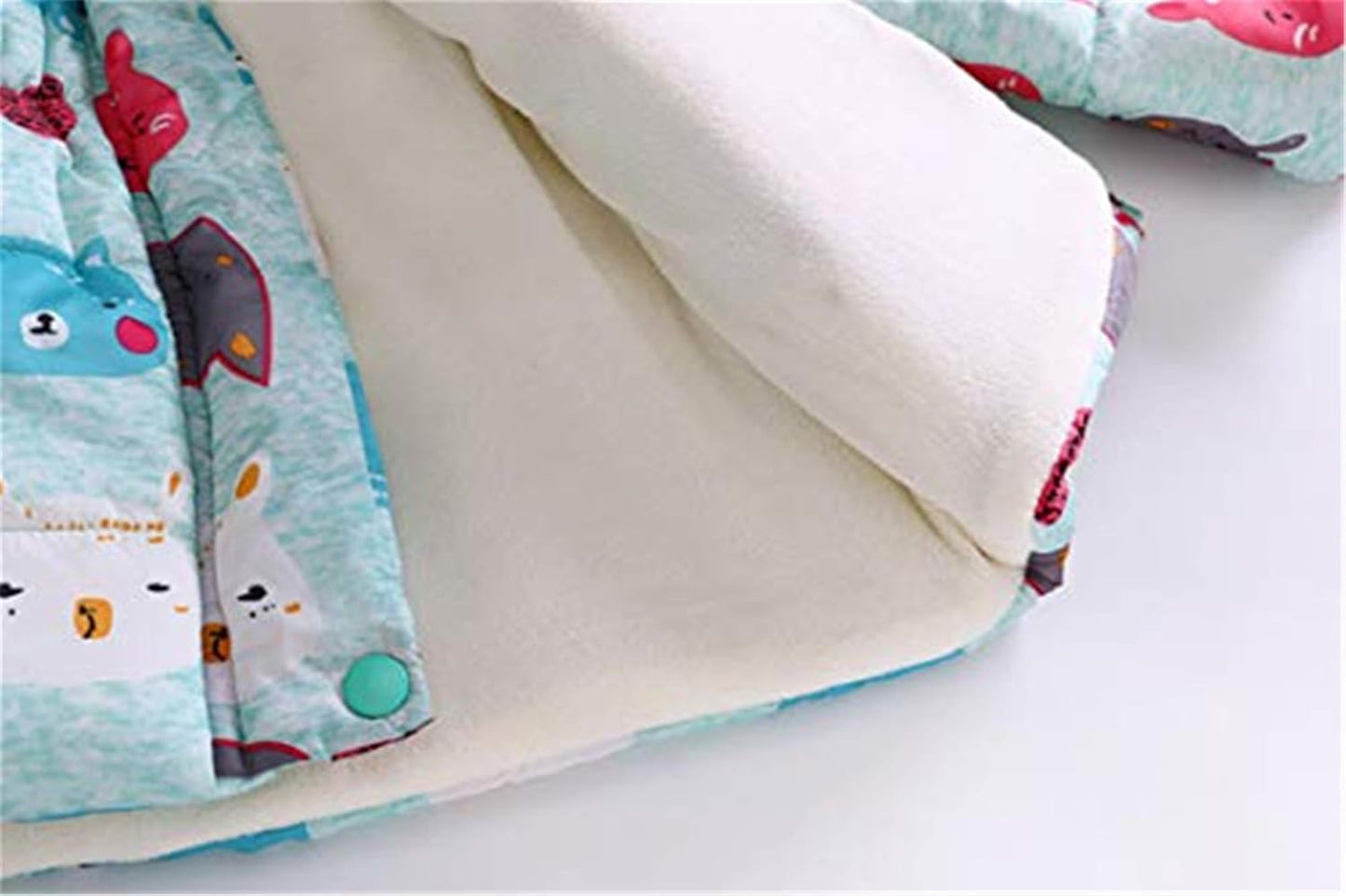 Miss Bei Girl's Winter Coat Jacket Hooded Kids Toddler Flower Print Parka Outwear Warm Cotton Puffer Hooded Jacket