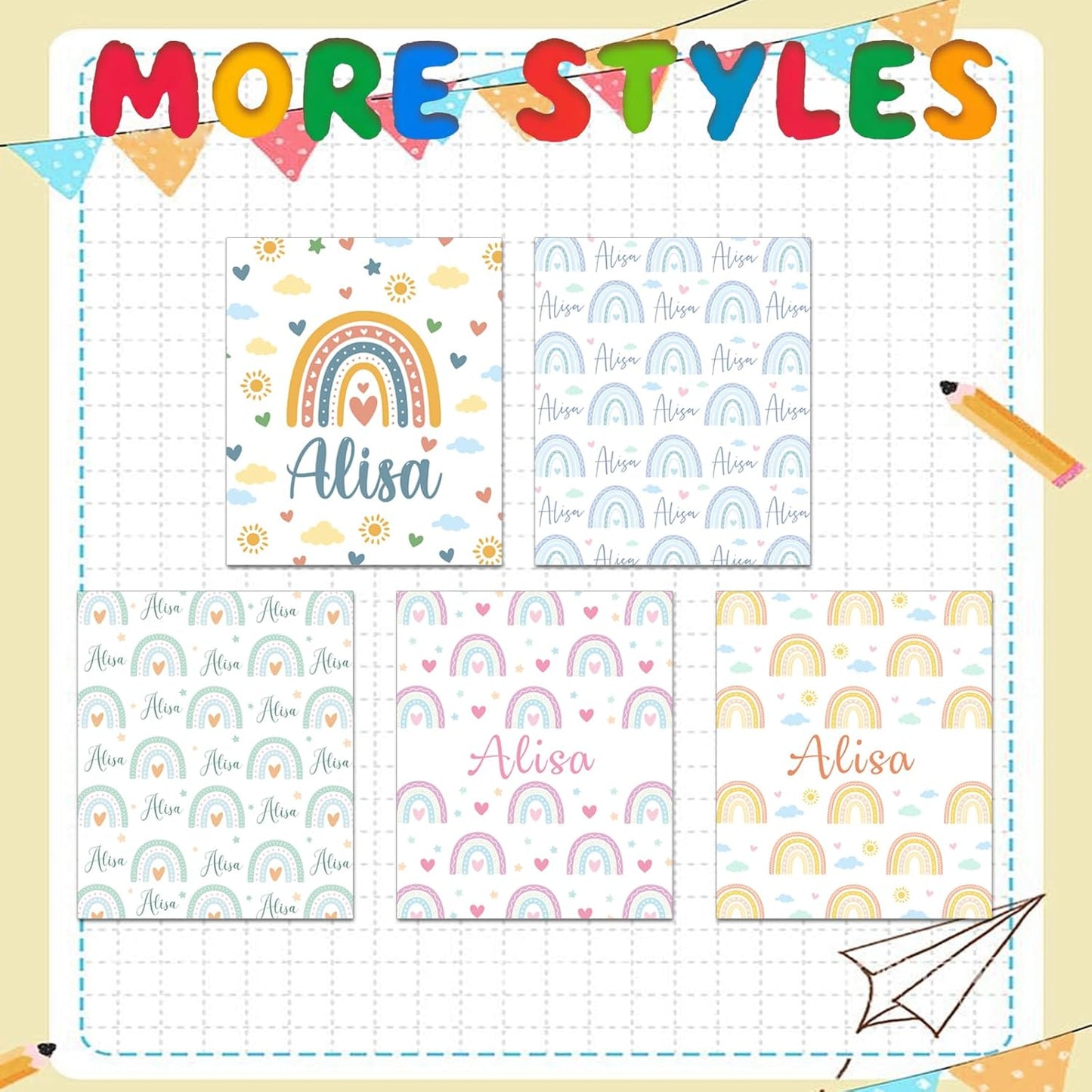 Ship Next Day, Personalized Baby Blanket – Printed in USA, Custom Baby Blanket for Boys & Girls, Baby Blanket with Name, Baby Shower, Easter, Christmas, Birthday Newborn & Toddler Gifts, Baby Gifts