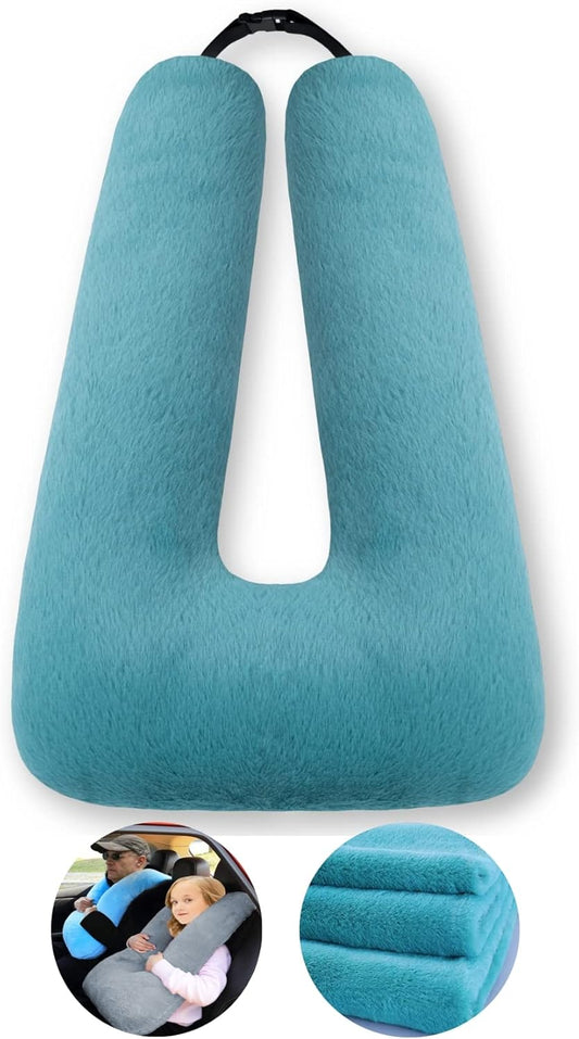 Travel Pillow Car Pillow Kid Car Sleeping The Sleeping Aid for Adults and Kids on Road Trips Kids Travel Pillow Emerald Green