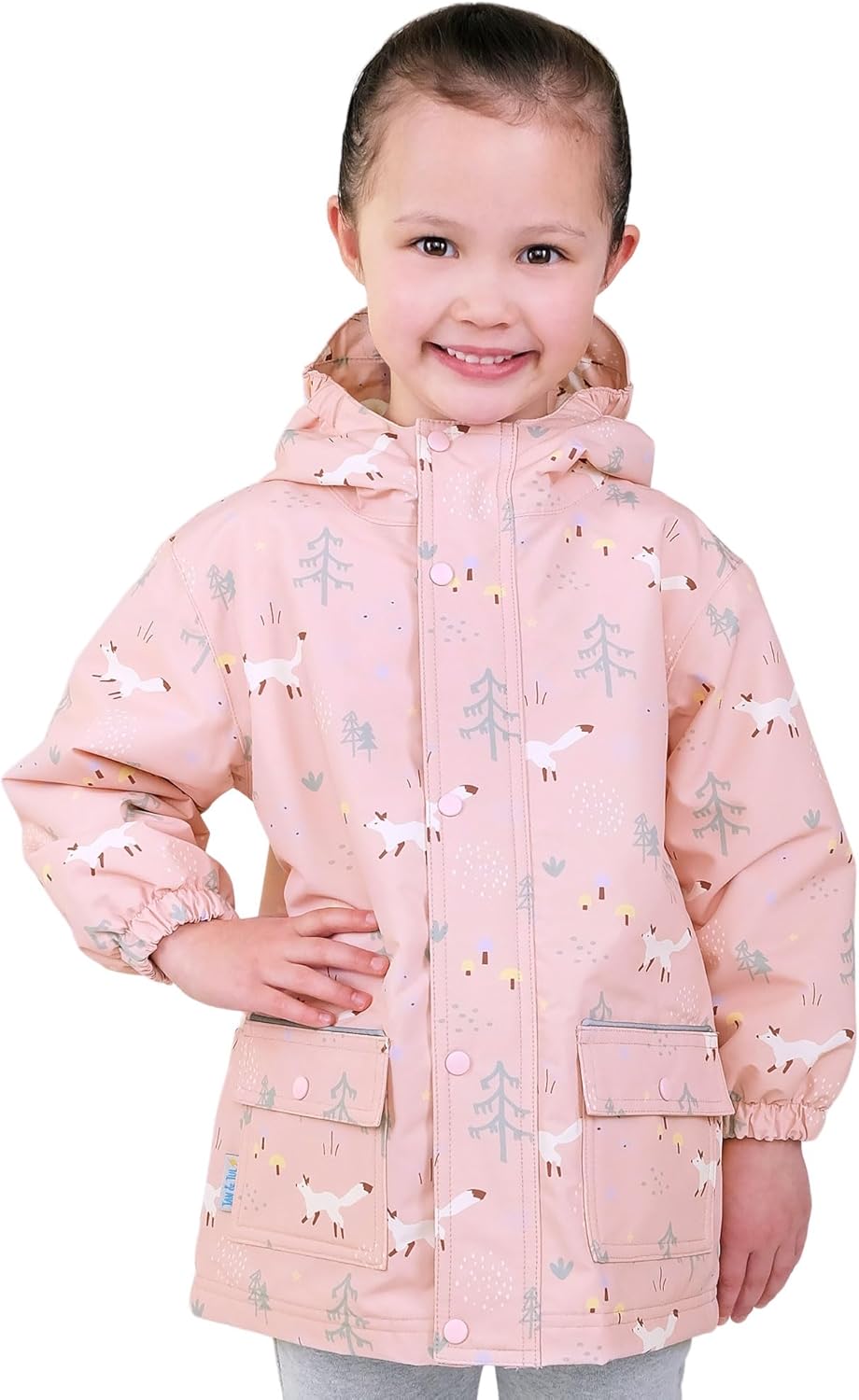 JAN & JUL Waterproof Fleece Lined Rain Jacket, Raincoat for Kids