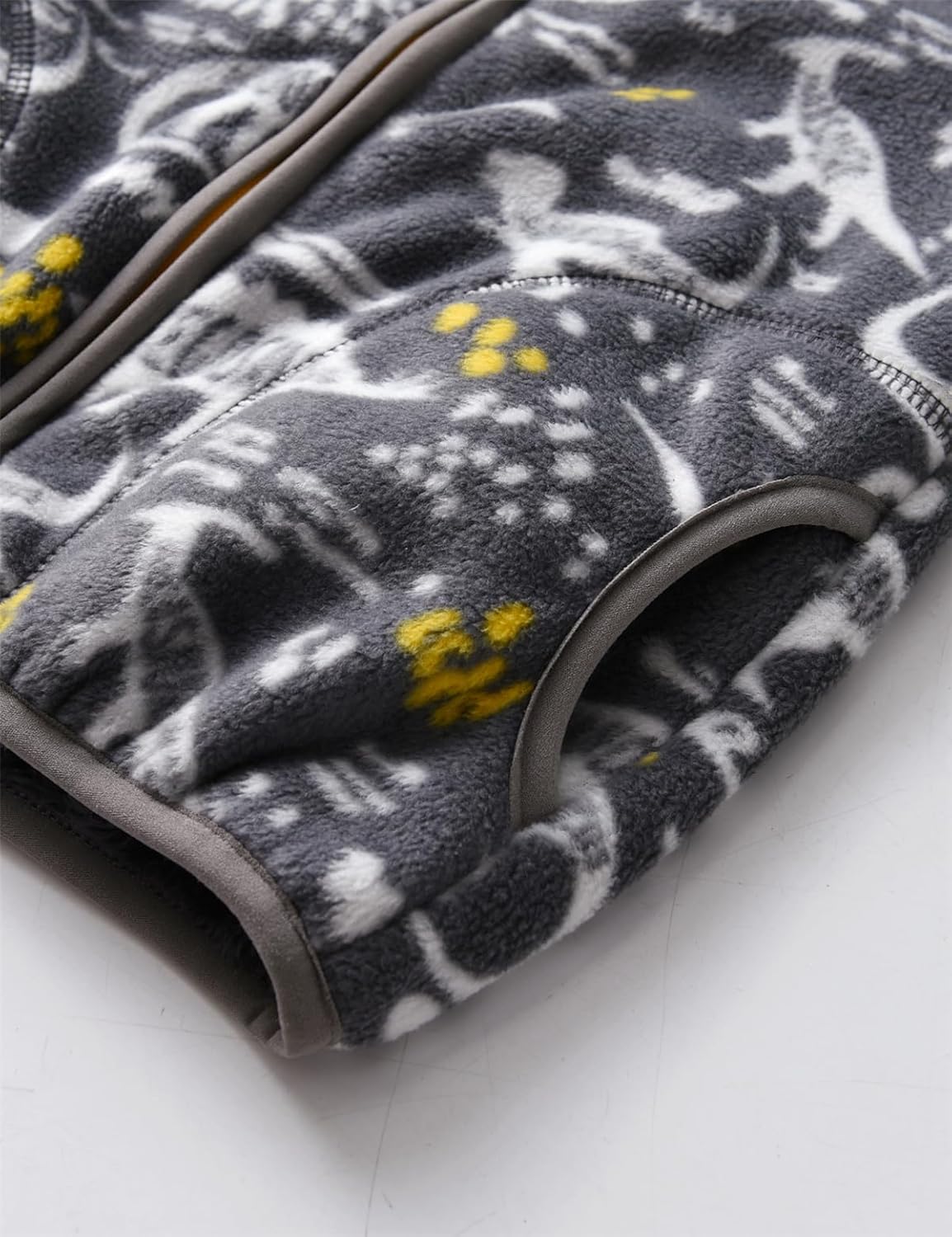 Kids Printed Polar Fleece Jacket Toddler Baby Boys Girls Autumn Winter Warm Sherpa Lining Outerwear Soft Lightweight