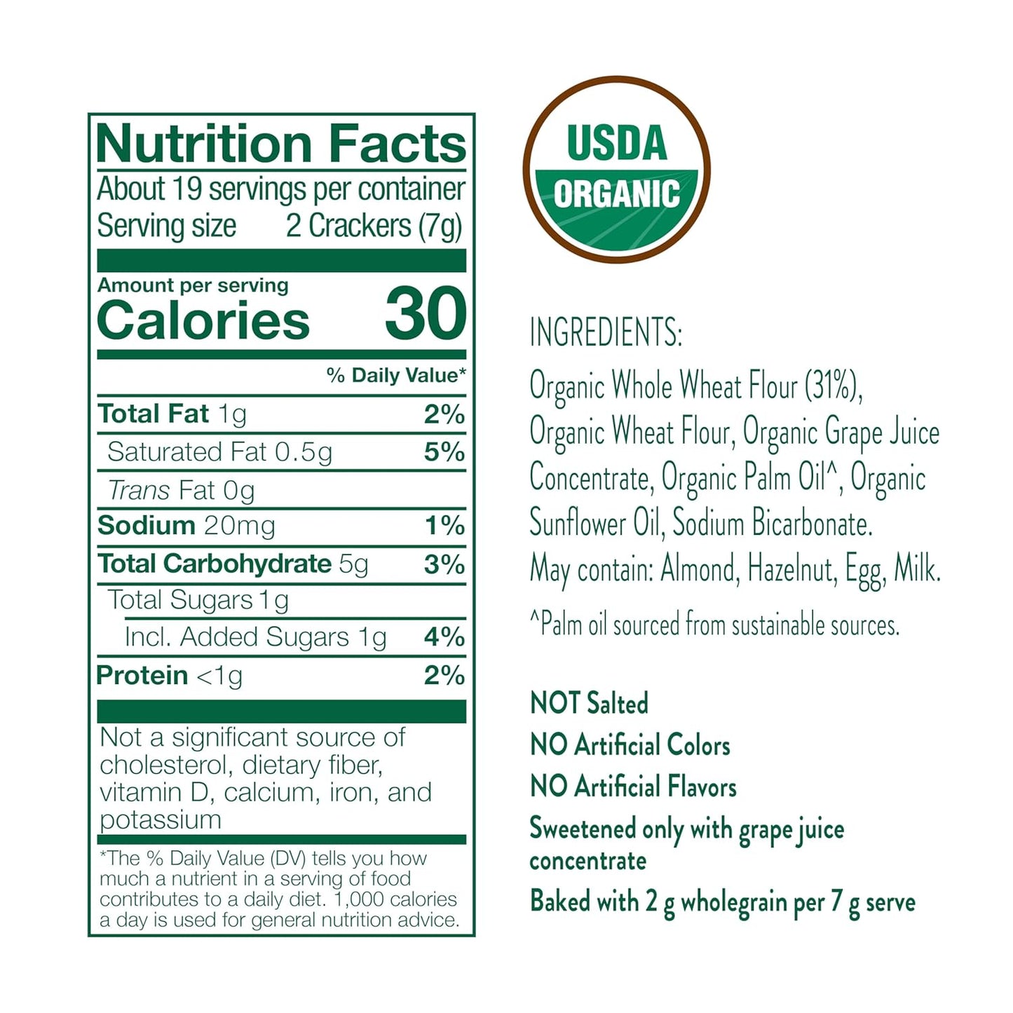 Little Bellies Organic Animal Crackers Toddler Snack (Pack of 5 x 4.58 oz Individual Packs)