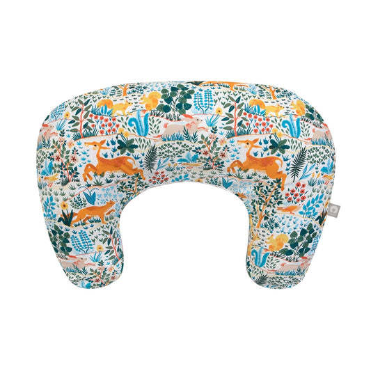 Boppy Nursing Pillow - Ergonomic Bottle & Breastfeeding Pillow with High, Firm, Large Area, Water-Repellent Cushion with Washable Cover; Baby Safety Alliance Verified - Colorful Forest Animals