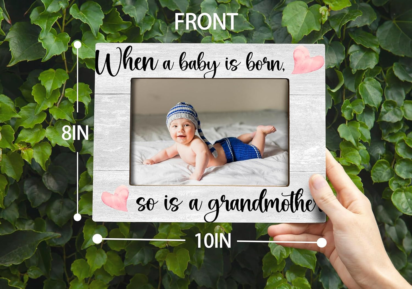 First Time Grandma Gifts, New Grandma Gifts First Time 2025, Grandma Frame, When a Baby is Born So is a Grandmother, Picture Frame, Photo Frame 8X10