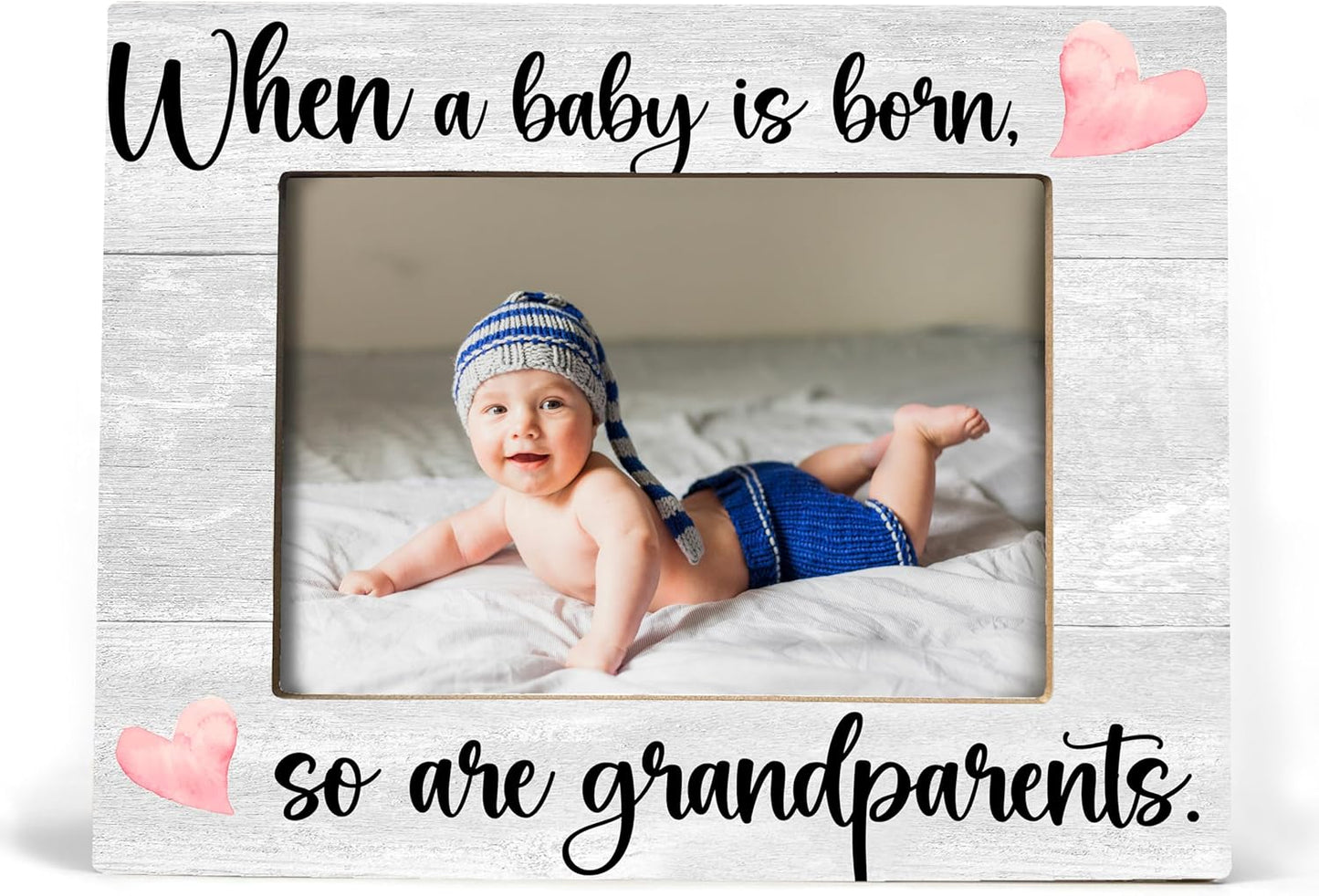 Baby Picture Frame, Ultrasound Picture Frames, When a Baby is Born So is a Grandparents, New Grandparents Gifts First Time 2025, Photo Frame,4x6 inch
