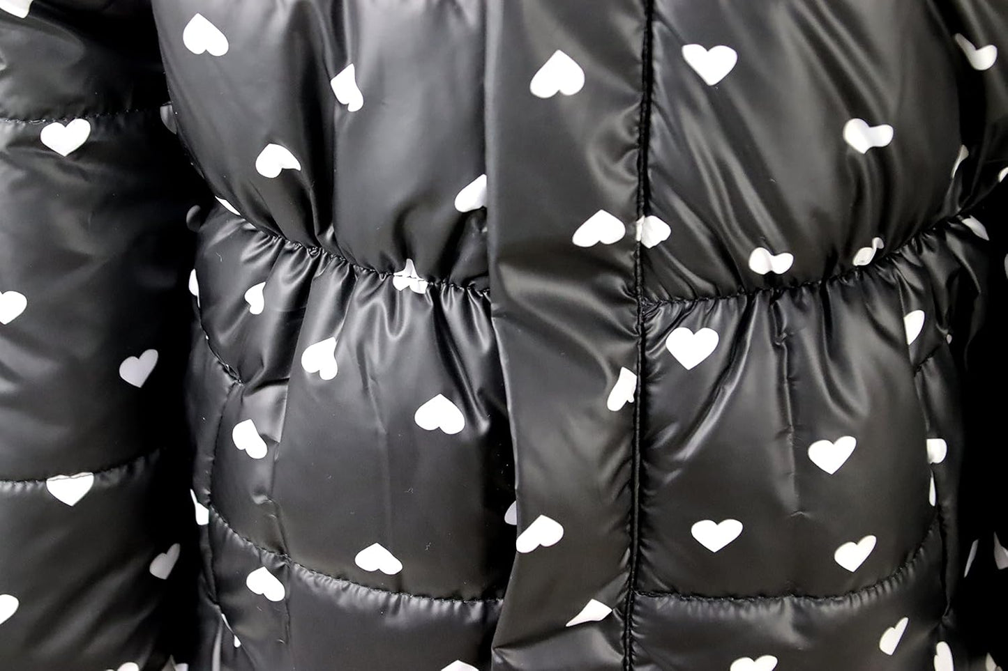 Miss Bei Girl's Winter Coat Jacket Hooded Kids Toddler Flower Print Parka Outwear Warm Cotton Puffer Hooded Jacket