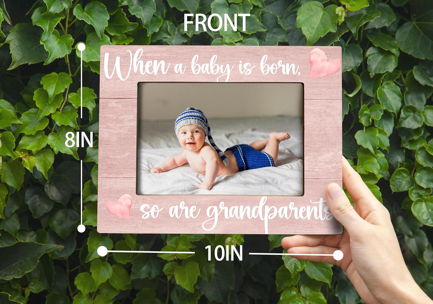 Baby Picture Frame, Ultrasound Picture Frames, When a Baby is Born So is a Grandparents, New Grandparents Gifts First Time 2025, Photo Frame 4x6(pink)